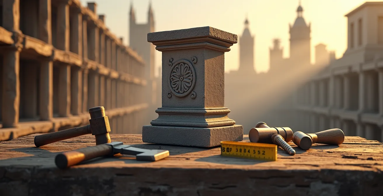 Métaphore visuelle du chantier constitutionnel canadien en perpétuelle évolution