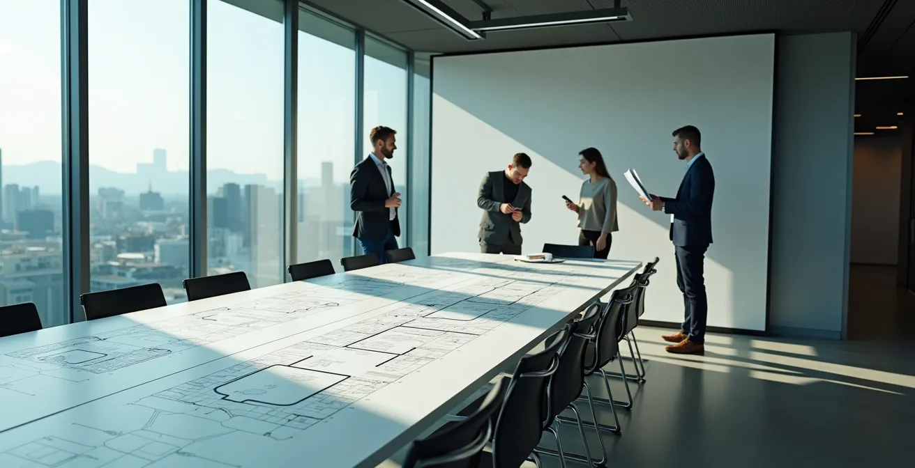 Processus d'analyse d'impact sur la vie privée représenté par des éléments visuels métaphoriques